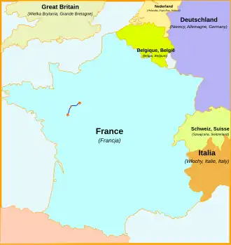 Voir la carte de la ligne.