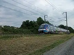 Un TER entre Saint-Germain-des-Fossés et Vichy