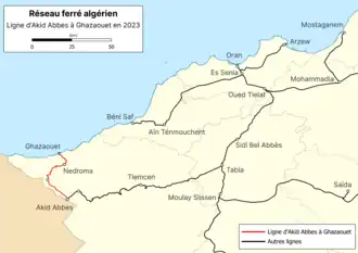 Image illustrative de l’article Ligne de Akid Abbes à Ghazaouet