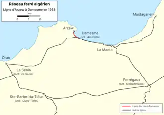Image illustrative de l’article Ligne d'Arzew à Damesme