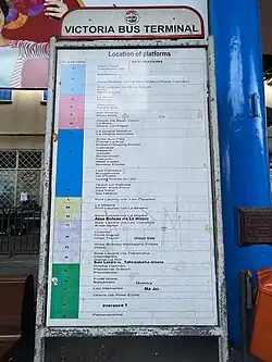 Lignes de bus de Mahé