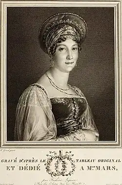 Mademoiselle Mars, d'après François Gérard.