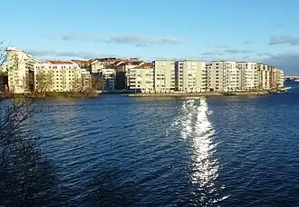 Vue aérienne de Lilla Essingen.