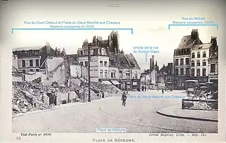 Destructions de 1914 de la place et de ses environs