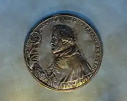 Médaille uniface du cardinal Granvelle (vers 1555)