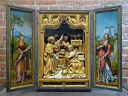 Retable de l'Annonciation, sainte Catherine et sainte Barbe (début du XVIe&nbsp;siècle), Anvers.