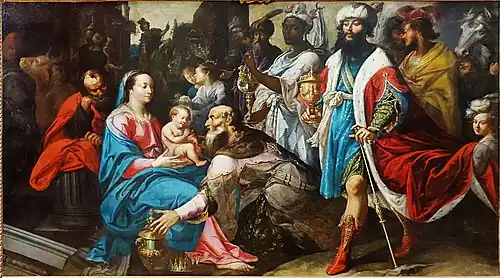 L'Adoration des mages, début XVIIe&nbsp;siècle, Georges Lallemant.