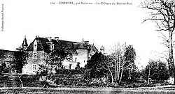 Limerzel : le château du Bois de Ros vers 1925 (carte postale).