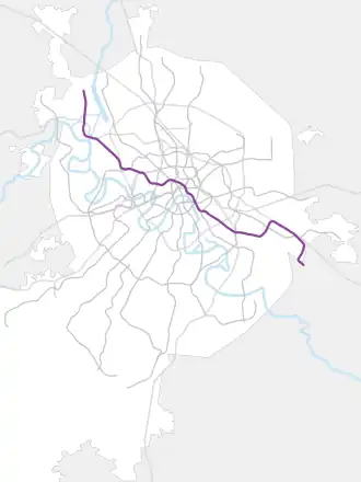 Voir la carte de la ligne.