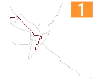 Voir la carte de la ligne.