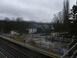 Bâtiment en cours de démolition (2013).