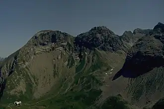 Vue de la Rotgundspitze (sur la droite).