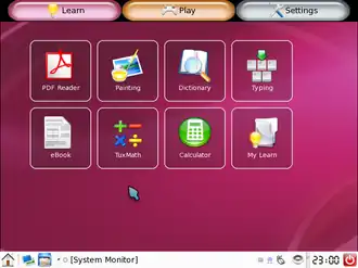 Capture d'écran de Linpus Linux