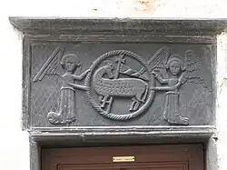 Linteau, no&nbsp;22 rue Bernardin Alberti.