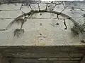 Linteau de la deuxième porte de la paroi septentrionale.
