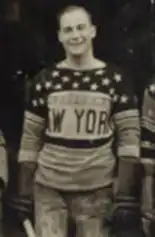 Photo de Lionel Concacher dans la tenue étoilée des Americans de New York.
