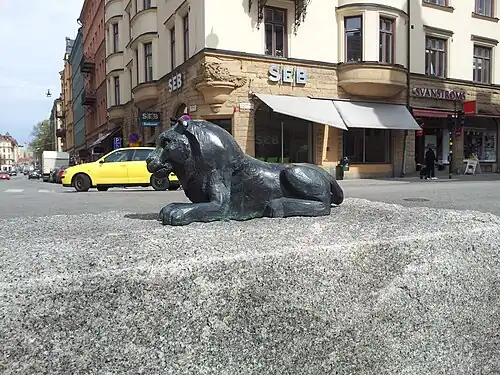 Sculpture Litet lejon de Monika Masser.