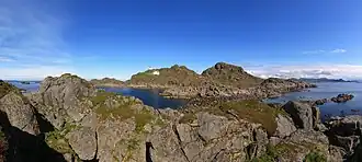 Litløya vue de la presqu'ïle de Purkholmen