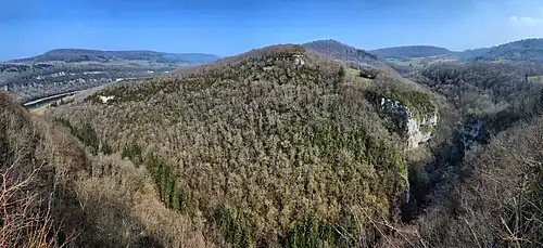 Panorama depuis le belvédère de la Gouille Noire.