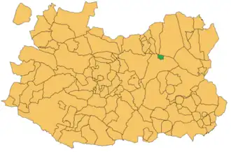 Localisation de Llanos del Caudillo