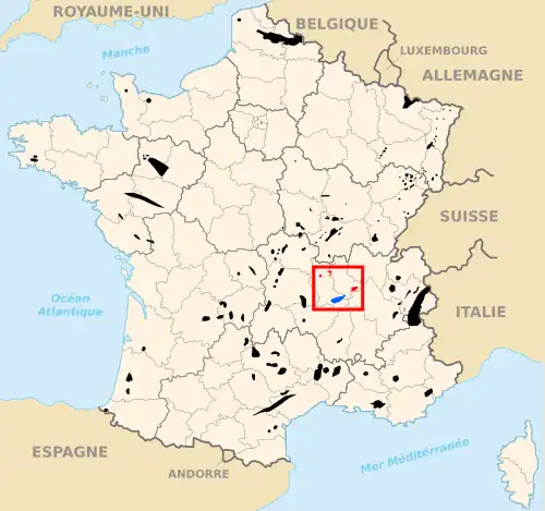 Carte des départements français.