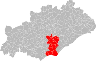 Localisation de Communauté d'agglomération Hérault Méditerranée