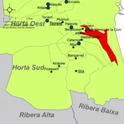 dans la comarque de l'Horta Sud.