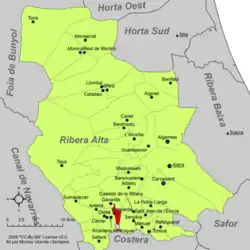 dans la comarque de la Ribera Alta.