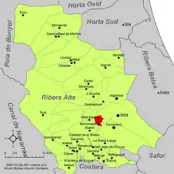dans la comarque de la Ribera Alta.