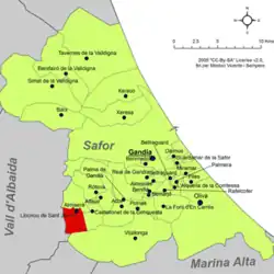 dans la comarque de la Safor.