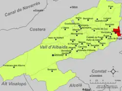 dans la comarque de la Vall d'Albaida.