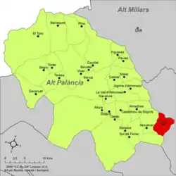 dans la comarque de l'Alto Palancia.