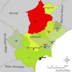 dans la comarque de l'Alacantí.