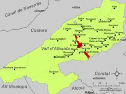 dans la comarque de la Vall d'Albaida.