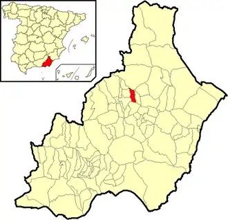 Localisation de Olula del Río