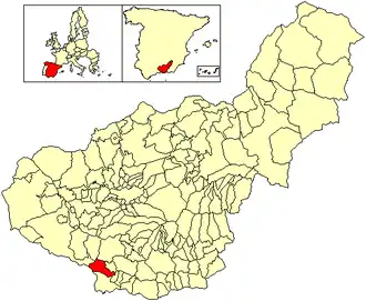 Localisation de Otívar