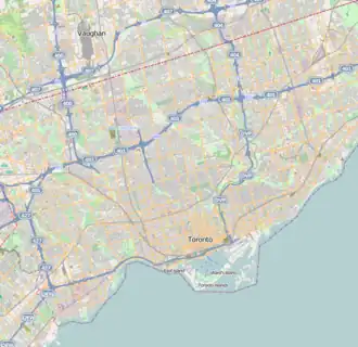 voir sur la carte de Toronto