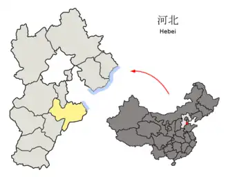 Localisation de Cangzhou