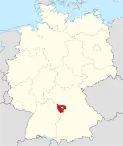 Drapeau de Arrondissement d'Ansbach