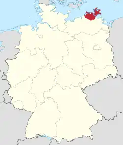 Drapeau de Arrondissement de Poméranie-Occidentale-Rügen