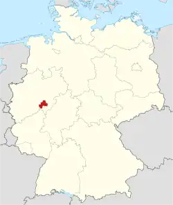 Drapeau de Arrondissement d'Olpe