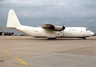 Lockheed Hercules F-GDAQ en 1991 passé chez Jet Fret (filiale de Minerve)