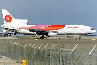 Lockheed L-1011-385-1 TriStar d' Hawaiian en 1991.