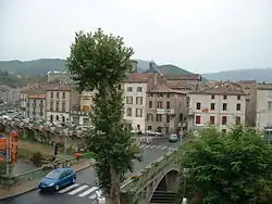 Vue du centre de Lodève.