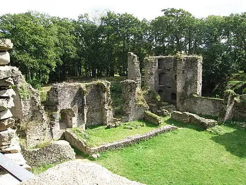 Ruines du logis.