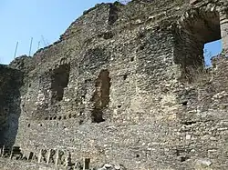 Mur intérieur du Grand logis.