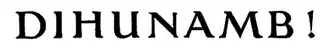 Image illustrative de l’article Dihunamb