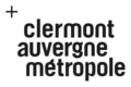 Variante noire du logo de Clermont Auvergne Métropole.