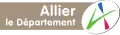 Logo du conseil général puis départemental de l'Allier de septembre 2013 à avril 2022.