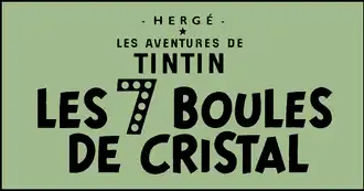 Haut de couverture de l'album Les Sept Boules de cristal.